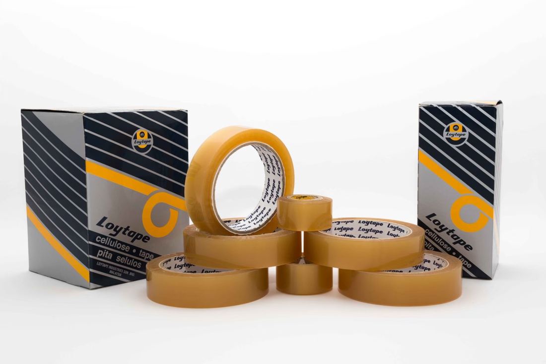 กล่องและม้วนเทปเซลลูโลส Loytape